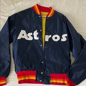 Starter Vintage Houston Astros Satin Varsity Jacket